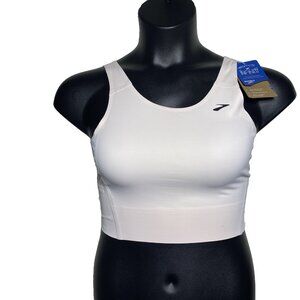 Brooks Women's White High-Support Sports Bra